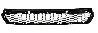 2019 - 2022 Honda Pilot Bumper Lower Grille Black