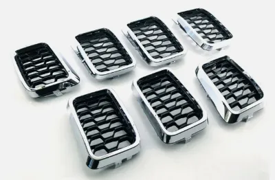 2017 - 2021 Jeep Grand Cherokee GRILLE INSERT (Chrome Trim)