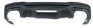 2024 - 2025 Ford Mustang Rear Bumper DARK Black Lip