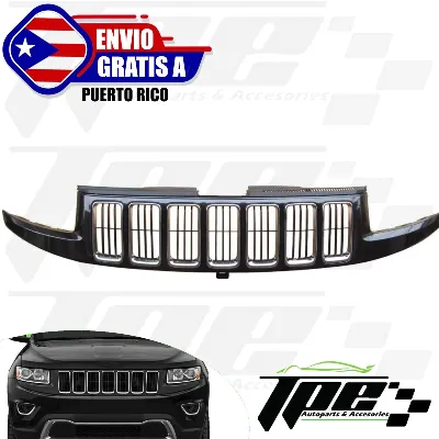 2014 - 2017 JEEP GRAND CHEROKEE RADIATOR GRILLE Primed Black Assy