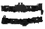 2019 - 2022 Honda Pilot Front Bumper Bracket Retainer Set LH