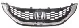 2013 - 2015 HONDA CIVIC Front Bumper Upper Grille W/ Chrome Trim Grill