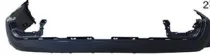 2016 - 2017 Ford Explorer Rear Lower Bumper Cover Fit,w/o holes