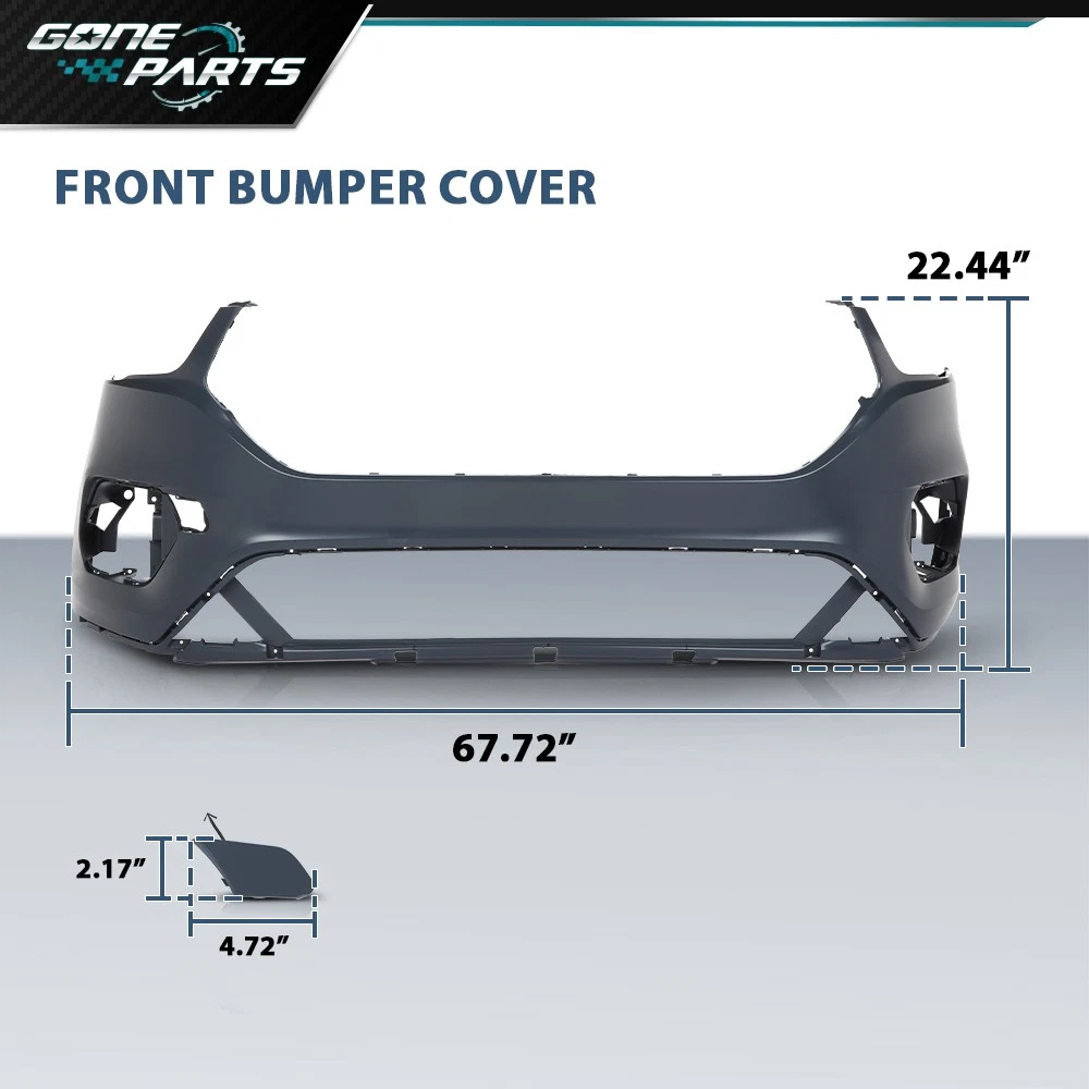 2017 - 2019 Ford Escape Front Bumper Cover