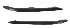 2019 - 2022 Gloss Black Rear fog light Upper Overlay Strip Trim Fits Honda Pilot RH